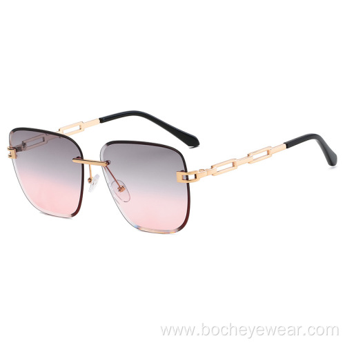 New Retro polygon Sunglasses women's fashion European and American metal small frame sunglasses